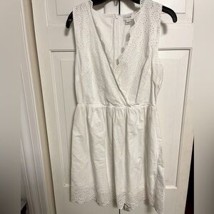 J crew White linen dress